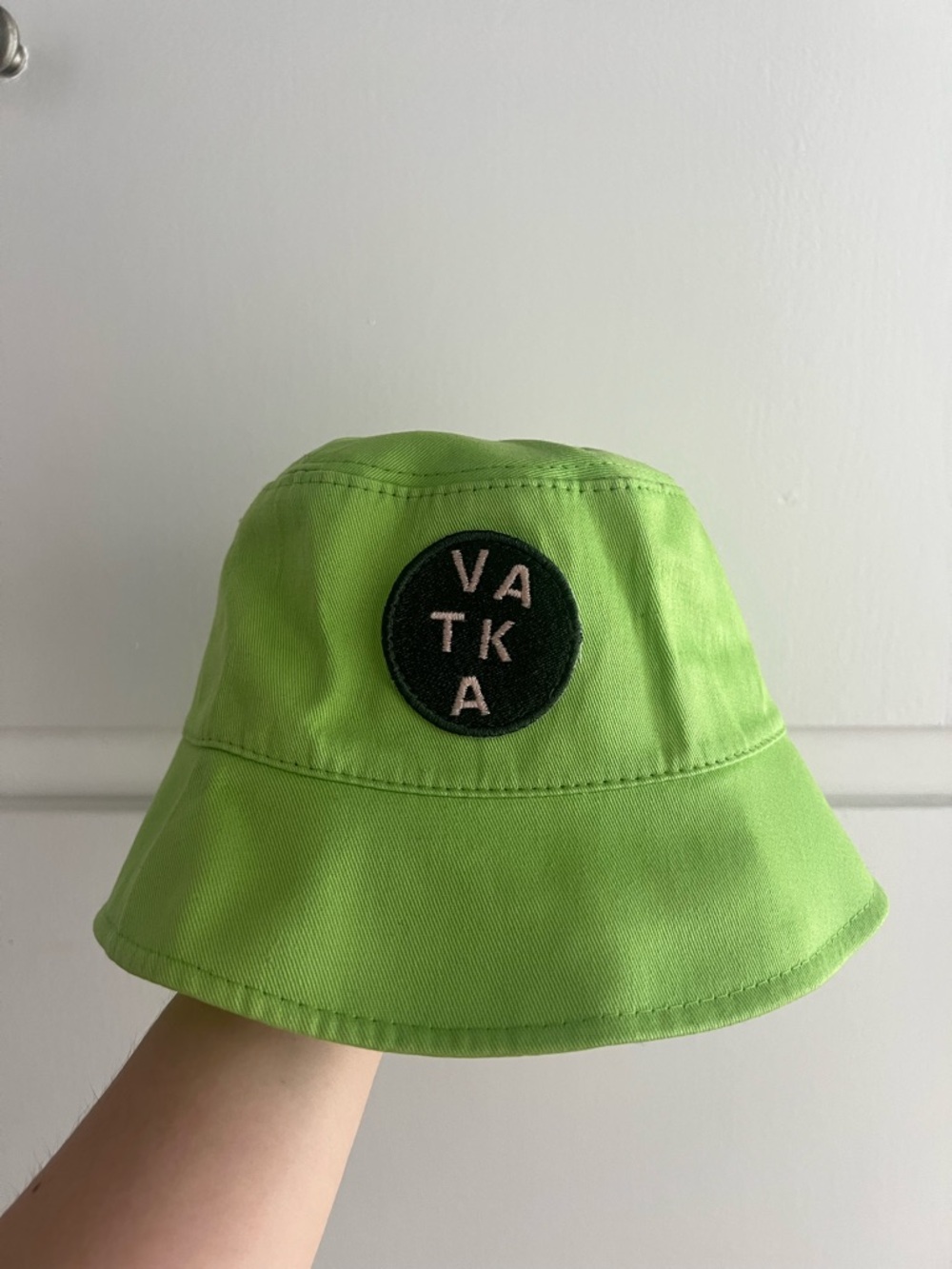 Lime Green Bucket Hat with VATKA Patch